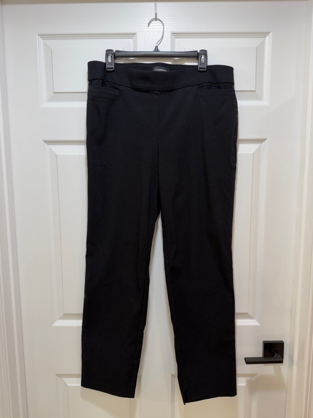 Liz Claiborne Career Black Straight-Leg Dress Pants - Picture 4 of 7